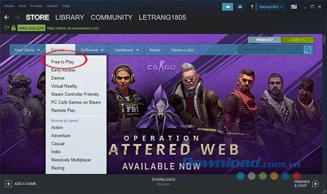 دستورالعمل نحوه بارگیری بازی ها در Steam به صورت رایگان