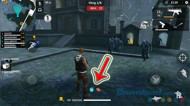نحوه بازی حالت Zombie در Fire Free