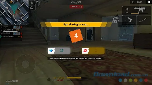 نحوه بازی حالت Zombie در Fire Free