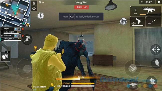 نحوه بازی حالت Zombie در Fire Free