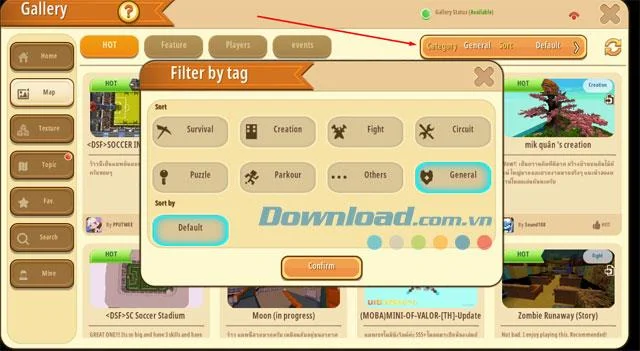 نحوه ایجاد یک اتاق برای بازی با دوستان در Mini World: Block Art