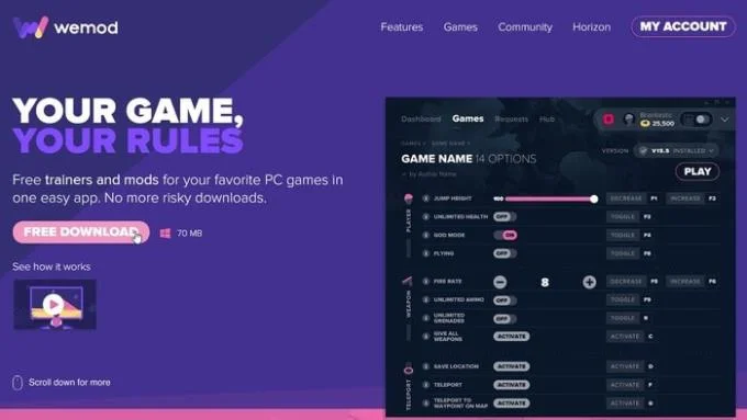 چگونه با خیال راحت با WeMod بازی ها را تقلب کنیم