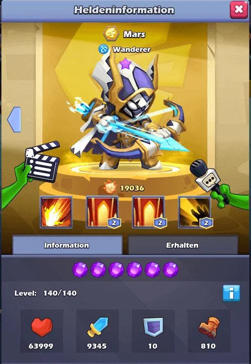 قوی ترین ژنرال ها در Taptap Heroes
