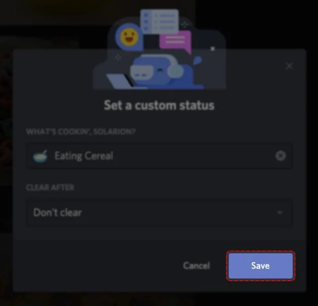 نحوه ایجاد و ویرایش وضعیت در Discord