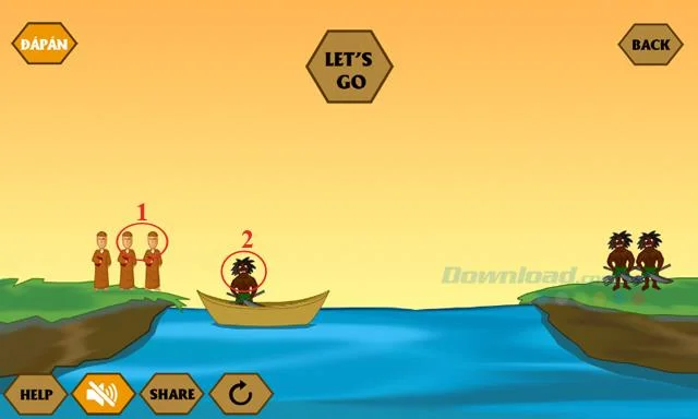 إجابات لأحدث لعبة IQ River Crossing