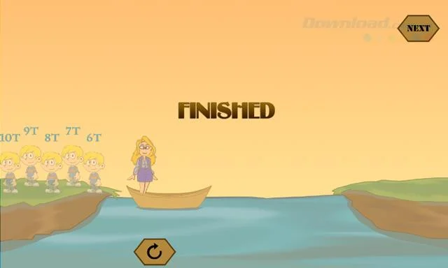 إجابات لأحدث لعبة IQ River Crossing