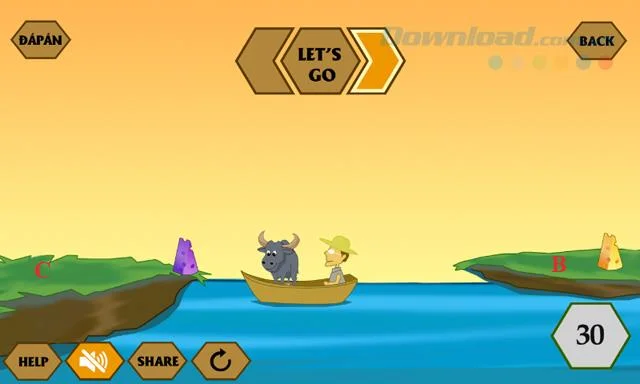 إجابات لأحدث لعبة IQ River Crossing