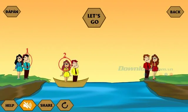 Jawapan kepada permainan terkini IQ River Crossing