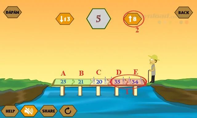 En son oyuna verilen cevaplar IQ River Crossing