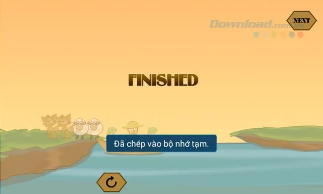 En son oyuna verilen cevaplar IQ River Crossing