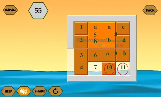 En son oyuna verilen cevaplar IQ River Crossing