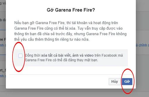 نحوه حذف لینک حساب Facebook Facebook Garena Free Fire