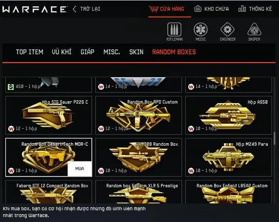 How to buy and use new items in Warface
