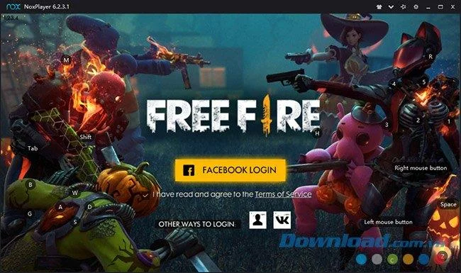 Instale el teclado para jugar Garena Free Fire en la computadora