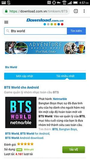 دستورالعمل نصب بازی BTS World بر روی گوشی
