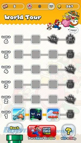 Instructions to play Super Mario Run game on mobile