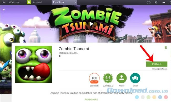 دستورالعمل نصب و اجرای بازی Zombie Tsunami در رایانه
