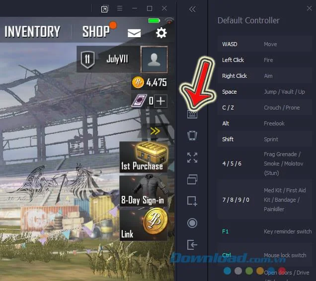 Configure el teclado virtual para jugar PUBG Mobile en Tencent Gaming Buddy