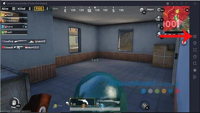 Configure el teclado virtual para jugar PUBG Mobile en Tencent Gaming Buddy