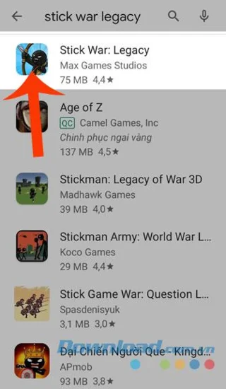 دستورالعمل نصب و پخش Stick War: Legacy بر روی تلفن