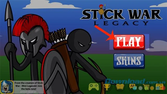 دستورالعمل نصب و پخش Stick War: Legacy بر روی تلفن
