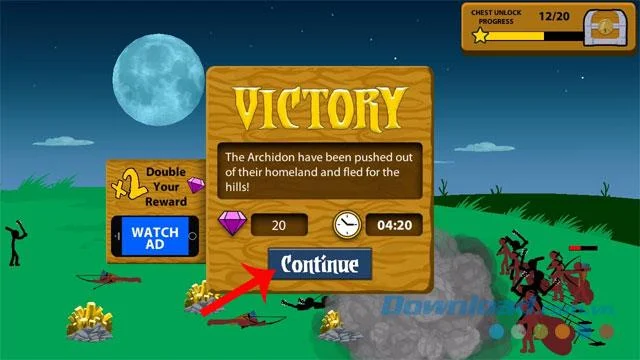 دستورالعمل نصب و پخش Stick War: Legacy بر روی تلفن