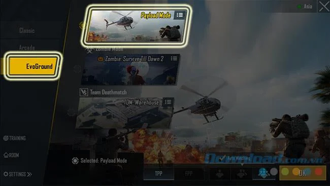 نحوه بازی حالت Payload در PUBG Mobile