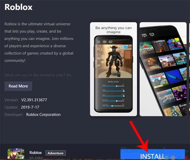 دستورالعمل نحوه نصب Roblox FREE در ویندوز 7/8/10