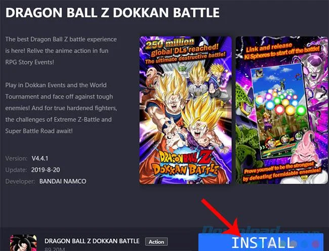 نحوه نصب و پخش Dragon Ball Z در Gameloop