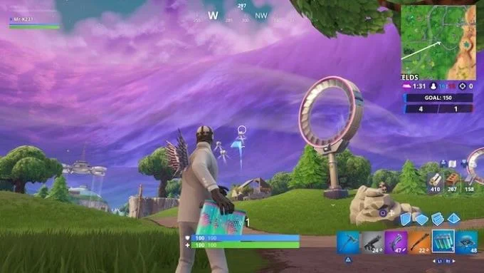 دستورالعمل برای تکمیل چالش Fortnite: فصل 9 ، هفته 9