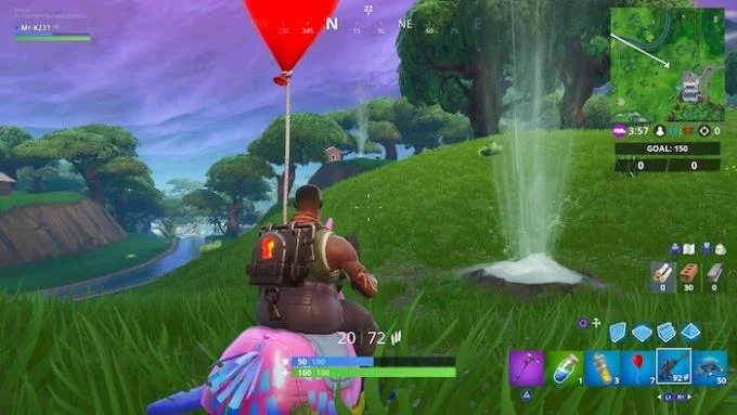 دستورالعمل برای تکمیل چالش Fortnite: فصل 9 ، هفته 9