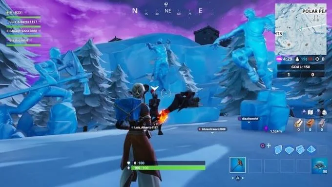 دستورالعمل برای تکمیل چالش Fortnite: فصل 9 ، هفته 9