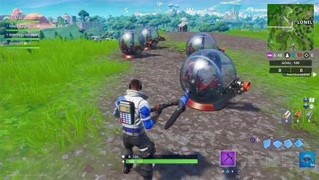 دستورالعمل برای تکمیل چالش Fortnite: فصل 9 ، هفته 9