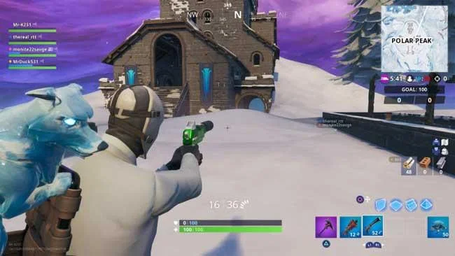 دستورالعمل برای تکمیل چالش Fortnite: فصل 9 ، هفته 9