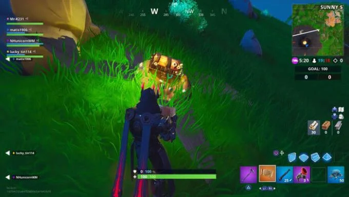 دستورالعمل برای تکمیل چالش Fortnite: فصل 9 ، هفته 9