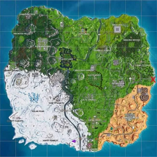 دستورالعمل برای تکمیل چالش Fortnite: فصل 9 ، هفته 9