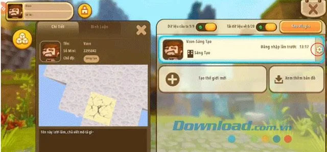 نحوه پشتیبان گیری و به اشتراک گذاری نقشه ها در Mini World: Block Art