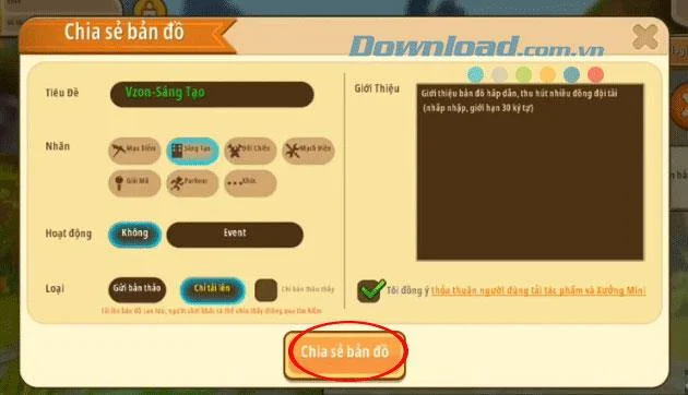 نحوه پشتیبان گیری و به اشتراک گذاری نقشه ها در Mini World: Block Art