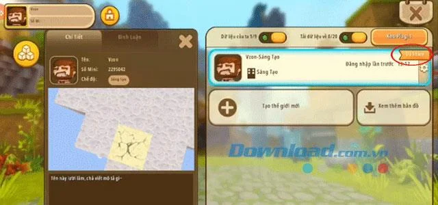 نحوه پشتیبان گیری و به اشتراک گذاری نقشه ها در Mini World: Block Art