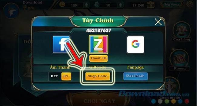 How to enter giftcode game General ZingPlay