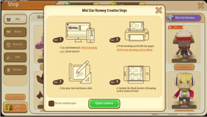 دستورالعمل استفاده از باند Mini Star در Mini World: Block Art