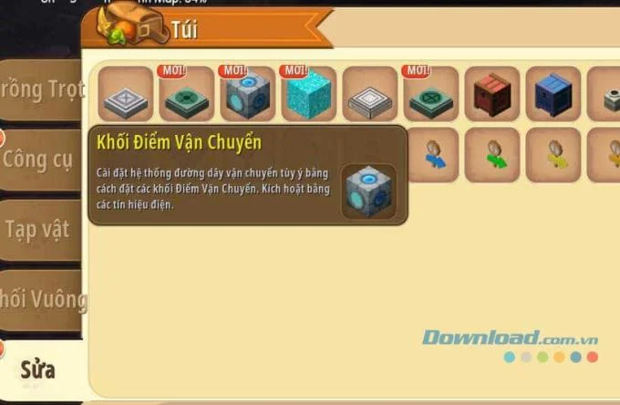 دستورالعمل انتقال در Mini World: Block Art
