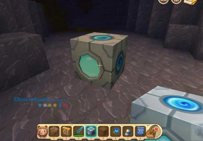 دستورالعمل انتقال در Mini World: Block Art