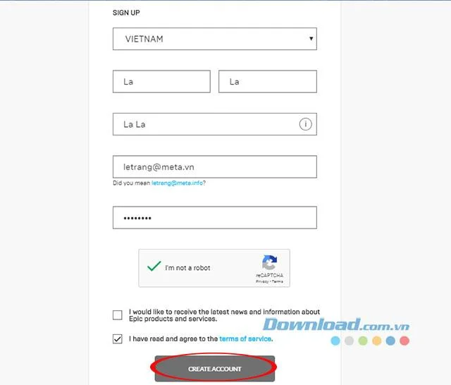 How to create an Epic Games account