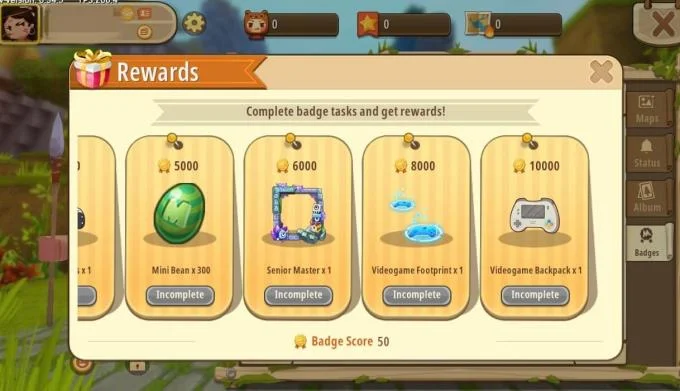 سیستم نشان بی نظیر Mini World: Block Art را کشف کنید