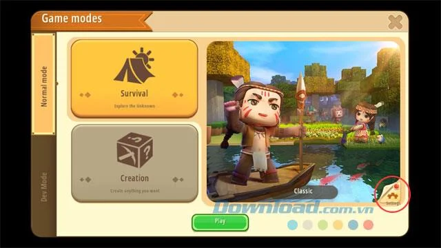 راهنمای بازی Mini World: Block for newbies
