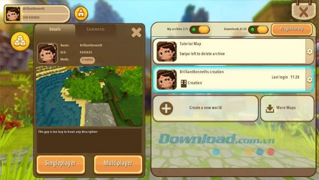 راهنمای بازی Mini World: Block for newbies