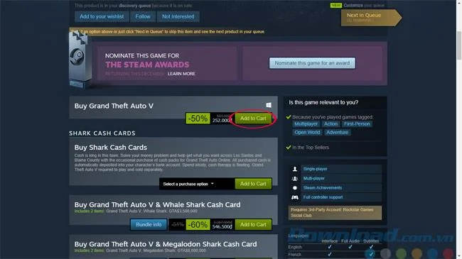 دستورالعمل پرداخت در ویتنامی دونگ روی Steam