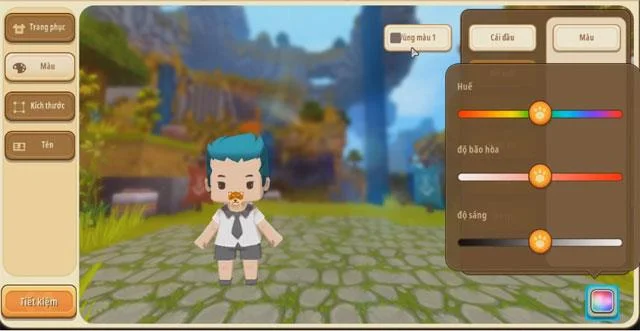 تغییر رنگ پوست ، تغییر ظاهر شخصیت ها در Mini World: Block Art