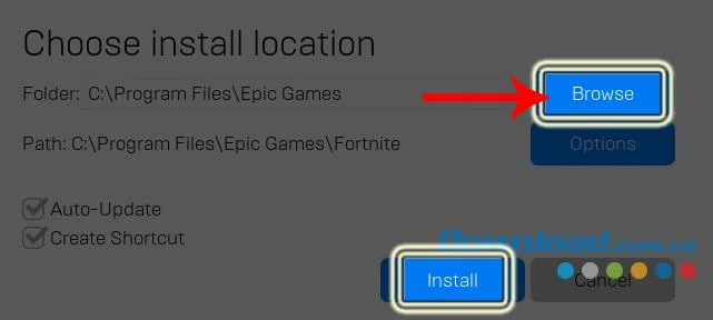 دستورالعمل بارگیری و نصب Fortnite Battle Royale بر روی رایانه خود